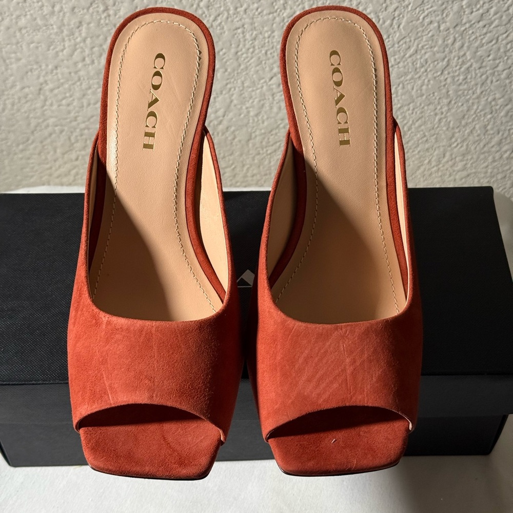 Coach Red Mules
